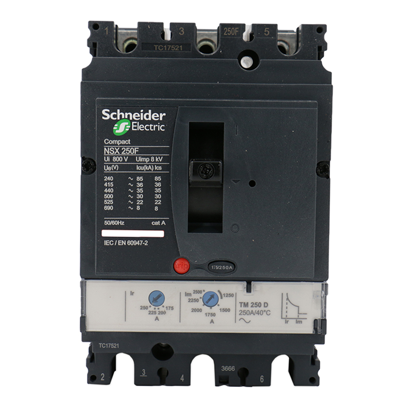 Schneider molded case circuit breaker NSX100F 160N 4P 100A160A NSX250N 3P 250A200A