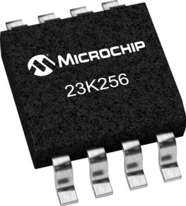 How about the Microchip 256Kbit serial SPI SRAM chip 23K256?